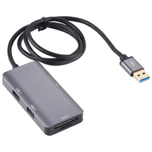 Load image into Gallery viewer, 5 In 1 Dual USB 3.0 + CF + TF + SD Multi-function USB 3.0 Card Reader, 5 In 1 USB 3.0