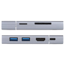 Load image into Gallery viewer, 7 In 1 Dual USB 3.0 + TF/SD + HDMI/VGA + 3.5mm Jack + Type-C / USB-C Multi-function USB-C Dock Station, 2xUSB3.0+TF/SD+HDMI/VGA+3.5mm