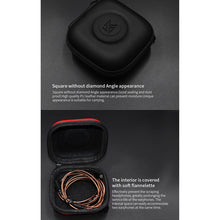Load image into Gallery viewer, KZ Data Wire Charger Earphone Portable PU Receiving Case, PU Black, PU Blue, PU Red
