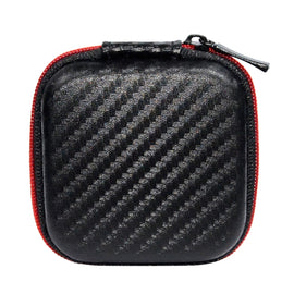 KZ Data Wire Charger Earphone Portable Carbon Fibre Texture Receiving Case