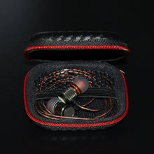Load image into Gallery viewer, KZ Data Wire Charger Earphone Portable Carbon Fibre Texture Receiving Case