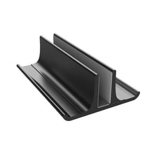 Load image into Gallery viewer, Universal Portable Aluminum Alloy Single Slot Width Adjustable Laptop Vertical Radiating Storage Stand Base, Single Slot Black, Single Slot Silver