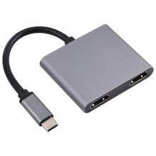Load image into Gallery viewer, 2 in 1 USB-C / Type-C to 2 x HDTV Ports HUB Adapter, 2 in 1