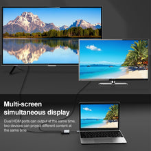 Load image into Gallery viewer, 2 in 1 USB-C / Type-C to 2 x HDTV Ports HUB Adapter, 2 in 1