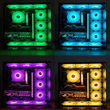 Load image into Gallery viewer, COOLMOON RGB Cooling Fan120mm PWM 6PIN S1 ARGB Fans, CM-S1