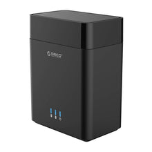 Load image into Gallery viewer, ORICO DS200U3 3.5 inch 2 Bay Magnetic-type USB 3.0 Hard Drive Enclosure with Blue LED Indicator, USB 3.0