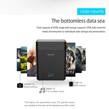Load image into Gallery viewer, ORICO DS200U3 3.5 inch 2 Bay Magnetic-type USB 3.0 Hard Drive Enclosure with Blue LED Indicator, USB 3.0