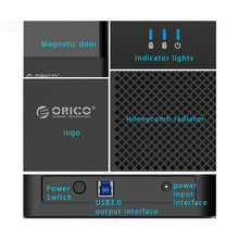 Load image into Gallery viewer, ORICO DS200U3 3.5 inch 2 Bay Magnetic-type USB 3.0 Hard Drive Enclosure with Blue LED Indicator, USB 3.0