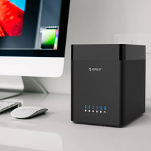 Load image into Gallery viewer, ORICO DS500C3 3.5 inch 5 Bay Magnetic-type USB-C / Type-C Hard Drive Enclosure with Blue LED Indicator, USB Type-C