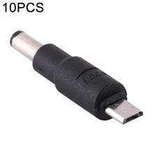 Load image into Gallery viewer, 10 PCS 5.5 x 2.1mm to Micro USB DC Power Plug Connector, 5.5 x 2.1mm