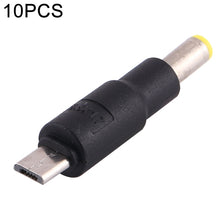 Load image into Gallery viewer, 10 PCS 5.5 x 1.7mm to Micro USB DC Power Plug Connector, 5.5 x 1.7mm