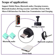 Load image into Gallery viewer, 10 PCS 4.0 x 1.7mm to Micro USB DC Power Plug Connector, 4.0 x 1.7mm