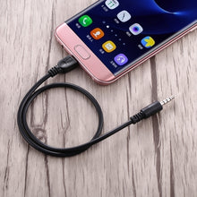 Load image into Gallery viewer, 3.5mm Male to Micro USB Male Audio AUX Cable, Length: about 40cm, Micro USB 40cm