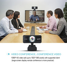 Load image into Gallery viewer, HXSJ S4 1080P Adjustable 180 Degree HD Manual Focus Video Webcam PC Camera with Microphone