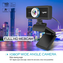 Load image into Gallery viewer, HXSJ S4 1080P Adjustable 180 Degree HD Manual Focus Video Webcam PC Camera with Microphone