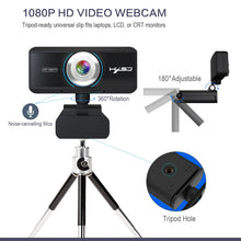 Load image into Gallery viewer, HXSJ S4 1080P Adjustable 180 Degree HD Manual Focus Video Webcam PC Camera with Microphone
