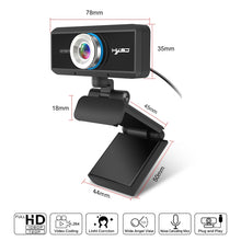 Load image into Gallery viewer, HXSJ S4 1080P Adjustable 180 Degree HD Manual Focus Video Webcam PC Camera with Microphone
