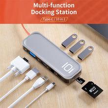 Load image into Gallery viewer, ROCK TR01 10 In 1 Type-C / USB-C to HDMI + VGA Multifunctional Extension HUB Adapter, TR01