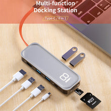 Load image into Gallery viewer, ROCK TR03 8 In 1 Type-C / USB-C to HDMI Multifunctional Extension HUB Adapter, TR03