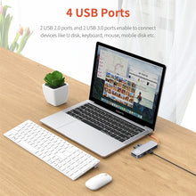 Load image into Gallery viewer, ROCK TR03 8 In 1 Type-C / USB-C to HDMI Multifunctional Extension HUB Adapter, TR03