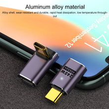 Load image into Gallery viewer, 240W USB-C/Type-C Female to USB-C/Type-C Female 40Gbps Straight Adapter with Light, Female Straight Adapter