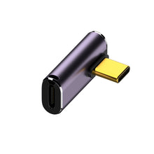 Load image into Gallery viewer, 240W USB-C/Type-C Female to USB-C/Type-C Male 40Gbps Medium Bend Adapter with Light, Medium Bend Adapter