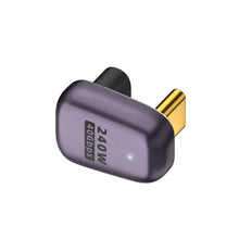 Load image into Gallery viewer, 240W USB-C/Type-C Female to USB-C/Type-C Male 40Gbps U-Type Adapter with Light, U-Type Adapter