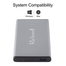 Load image into Gallery viewer, Richwell SATA R2-SATA-1TGB 1TB 2.5 inch USB3.0 Super Speed Interface Mobile Hard Disk Drive, 1TB, 1TGB