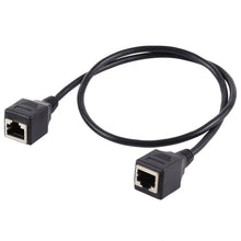 Load image into Gallery viewer, RJ45 Female to Female Ethernet LAN Network Extension Cable Cord, Cable Length: 60cm, 60cm