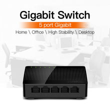 Load image into Gallery viewer, Tenda SG105 Mini 5 Ports 1000Mpbs Fast Gigabit Ethernet Network Switch  LAN HUB, Tenda SG105 5 Ports Black