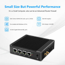 Load image into Gallery viewer, K660G4 Windows and Linux System Mini PC, Intel Celeron Processor N2840 Quad-Core 2M Cache,1.83GHz, up to 2.25GHz, 2GB RAM + 32GB SSD, 2GB+32GB