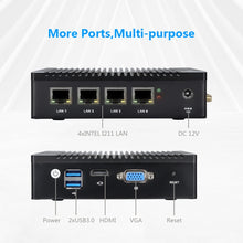 Load image into Gallery viewer, K660G4 Windows and Linux System Mini PC, Intel Celeron Processor N2840 Quad-Core 2M Cache,1.83GHz, up to 2.25GHz, 2GB RAM + 32GB SSD, 2GB+32GB
