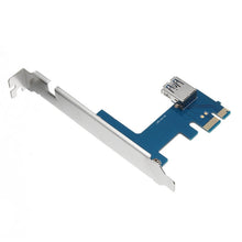 Load image into Gallery viewer, PCI-E to PCI-E Converter Card 1 to 4 1 X Express Card with 4 Ports PCI-E Slots