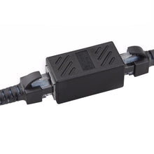 Load image into Gallery viewer, Crystal Network Straight Through Head-line Connector Pair Terminal Female to Double Head RJ45 Interface Extension Device, 2 Ports