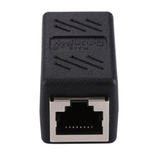 Load image into Gallery viewer, Crystal Network Straight Through Head-line Connector Pair Terminal Female to Double Head RJ45 Interface Extension Device, 2 Ports