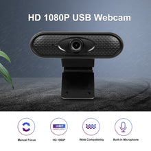 Load image into Gallery viewer, HD 1080P USB Camera WebCam with Microphone, 1080P