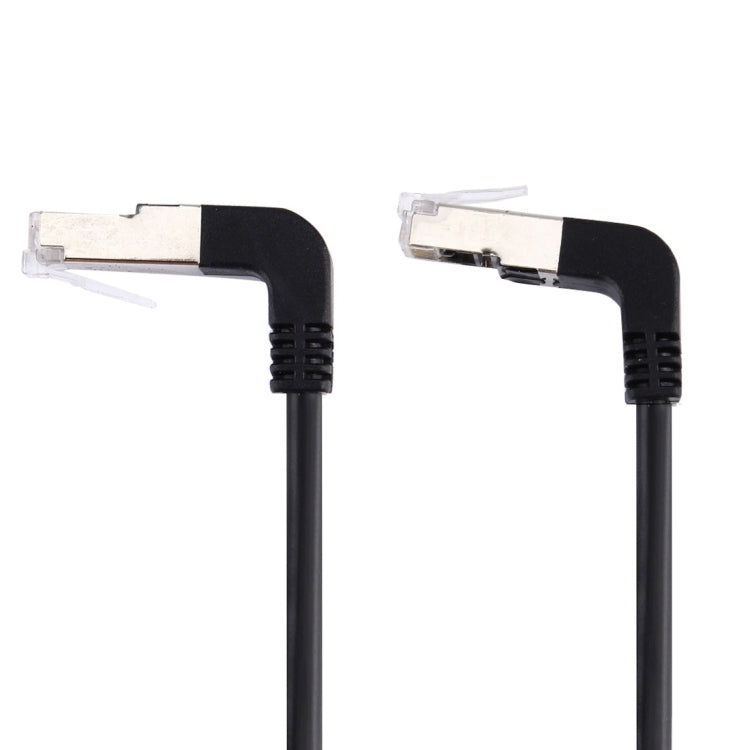 40cm RJ45 Male Bent Upward to RJ45 Male Bent Down Network LAN Cable, 40cm Bent Upward to Bent Down