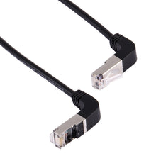 Load image into Gallery viewer, 40cm RJ45 Male Bent Upward to RJ45 Male Bent Down Network LAN Cable, 40cm Bent Upward to Bent Down