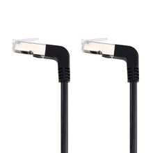 Load image into Gallery viewer, 1m RJ45 Male Bent Upward to RJ45 Male Bent Upward Network LAN Cable, 1m Bent Upward to Bent Upward
