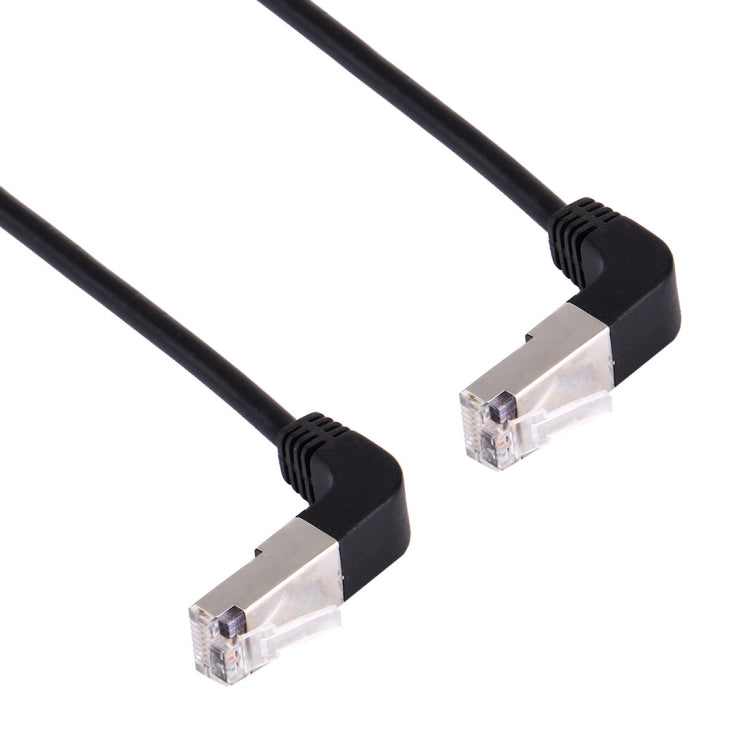 1m RJ45 Male Bent Upward to RJ45 Male Bent Upward Network LAN Cable, 1m Bent Upward to Bent Upward