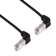 Load image into Gallery viewer, 1m RJ45 Male Bent Upward to RJ45 Male Bent Upward Network LAN Cable, 1m Bent Upward to Bent Upward