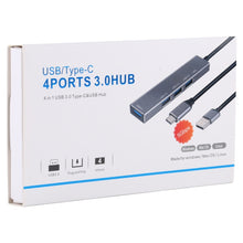 Load image into Gallery viewer, 3019 4 x USB 3.0 to USB 3.0 Aluminum Alloy HUB Adapter with LED Indicator