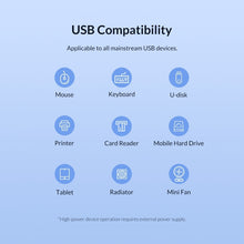 Load image into Gallery viewer, 3019 4 x USB 3.0 to USB 3.0 Aluminum Alloy HUB Adapter with LED Indicator