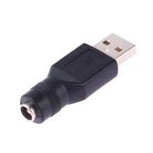 Load image into Gallery viewer, USB Male to 5.5 x 2.1mm Female Plug Adapter Connector, USB Male to 5.5 x 2.1mm