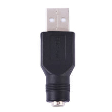 Load image into Gallery viewer, USB Male to 5.5 x 2.1mm Female Plug Adapter Connector, USB Male to 5.5 x 2.1mm