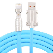 Load image into Gallery viewer, Mech Series 6A 120W USB to 8 Pin 180-degree Metal Plug Fast Charging Cable, Length: 1.2m, 1.2m 8 Pin, 1.2m 180-degree 8 Pin