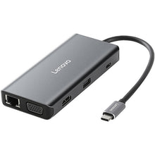 Load image into Gallery viewer, Lenovo LX0801 Type-C / USB-C Network Cable Interface Converter Docking Station, LX0801