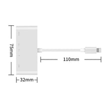 Load image into Gallery viewer, 75215 5 in 1 8 Pin to HDMI + SD Card Slot + TF Card Slot + USB + 8 Pin Charging Port HD Video Converter, 75215
