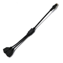 Load image into Gallery viewer, 1 to 2 Socket LAN Ethernet Network CAT5 RJ45 Plug Splitter Adapter, Cable Length: 25cm