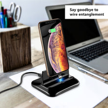 Load image into Gallery viewer, XBX-02 3 in 1 8 Pin + USB-C / Type-C + Micro USB Plug Magnetic Charging Base